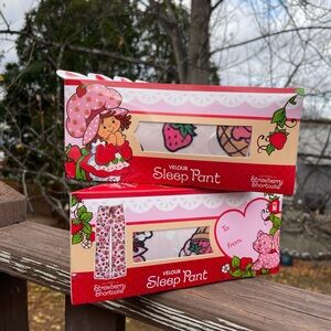 Strawberry Shortcake Velour Sleep Pants